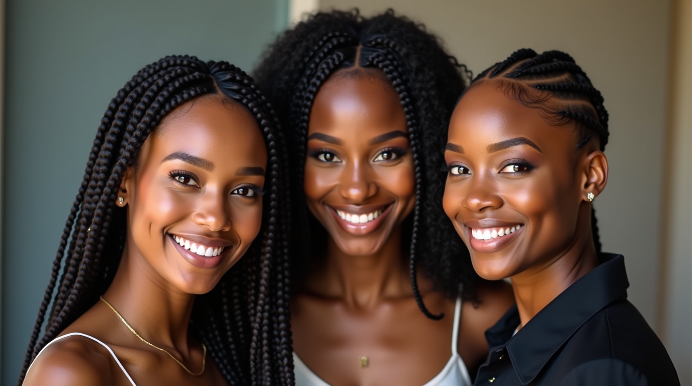 Corn row hairstyles